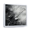 thumbnail image 2 of Designart "Minimalist Black And White Glacier" Glacier Floater Framed Wall Art Prints, 2 of 5