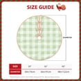 thumbnail image 4 of Kll Pistachio Green Checkboard Christmas Tree Skirt 36",Party Decorations Farmhouse For Christmas Decorations Holiday Party, 4 of 8