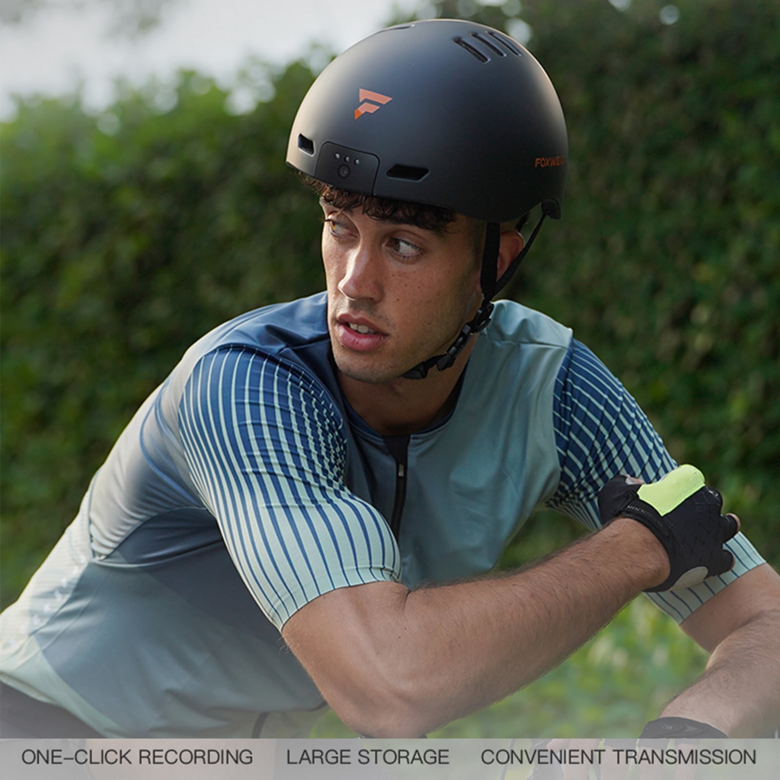 Commuters Helmets with 720P Camera & Windproof Ear Protections Comfortable Helmets with Record & Bright Front LEDs