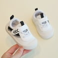 thumbnail image 1 of Puntoco Nuevos Zapatos De Suela Blanda Para Niños Medianos Y Grandes, Zapatos Para Bebés Y Niños Pequeños, Zapatos De Malla Con Velcro, Zapatillas De Deporte Para Niñas, Negro 19, 1 of 6