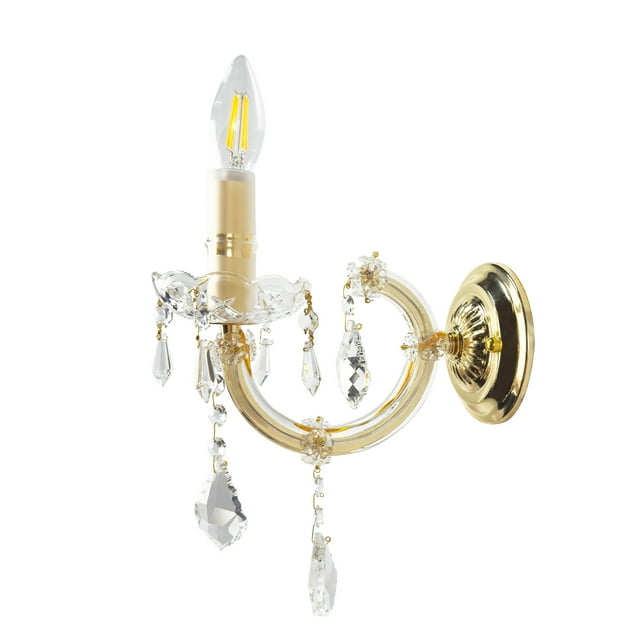 Lámpara de Pared en Cristal Cortado María Theresa de 1 Luz Gamalux MA THERESA CLASICO