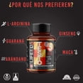 thumbnail image 2 of Multivitaminico LIFEED5 60 Capsulas para Hombre Tsto con Maca L-Arginina Guarana Ginseng Arandanos Antioxidantes, 2 of 6