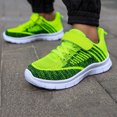 thumbnail image 5 of NOEGOEU Boys Girls Sneakers Tennis Shoes for Kids Breathable Lightweight Non Slip Running Shoes (Green,35), 5 of 8