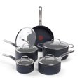 thumbnail image 1 of T-fal Stone Shield 10-piece Cookware set with DefenseShield™ Technology, 6-multilayer construction, robust stone texture, dishwasher and oven-safe, 1 of 21
