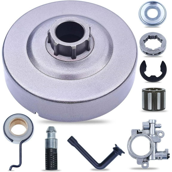 3/8" 7T Clutch Drum Oil Pump Worm Gear Kit For STIHL MS311 MS391 MS290 MS310 390