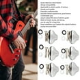 thumbnail image 3 of 6 Uds Guitarra Eléctrica Clavija De Afinación De Metal Cabeza Forma De Cola De Pez Botones De Clavija De Afinación De Guitarra Botones De Afinador Piezas De Guitarra, 3 of 7