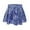 Blue, variant on SUXIAN Toddler Girl Skirts Carnival Metallic 3‑Layer Ruffle Sparkly Shiny Skirt For Party Girl Skirt Green 8-9 Years