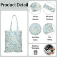thumbnail image 5 of Vintage Daisy Print Reusable Grocery Tote Bag – Large Canvas Shopping Bag with Boho Floral Watercolor Design, Eco-Friendly & Heavy-Duty Market Tote for Women, Farmers Market, Beach, Spring & Summer, 5 of 6