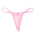 thumbnail image 5 of Conjunto de lencería transparente de encaje para mujer, minimicrobikini transparente con cuello Halter, Top con sujetador y Tanga en la espalda, ropa interior, 5 of 5