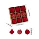 thumbnail image 3 of Uuiauoio Flocked Velvet Christmas Tree Ball Ornaments Set, Decorative Hanging Baubles, Christmas Balls Ornaments，Christmas Tree Decorations Can Also Be Used For Other Party, 3 of 9
