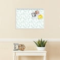 thumbnail image 3 of PinPix 27x19 Custom Cork Bulletin Board Vintage Botanical Turquoise Poster Board Has a Fabric Style Canvas Finish, Framed in Vintage Botanical Turquoise, by ArtToFrames (PinPix-1594), 3 of 5