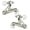 Nickel, variant on Hinge Pin Door Stopper 2 Pack - No Drill Door Holder for Wall Protection, Adjustable Heavy Duty Door Stops with Dual Rubber Bumpers (Black)