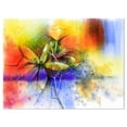thumbnail image 2 of Abstract Colorful Flower Fusion - Large Flower Canvas Wall Art, 2 of 3