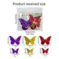 thumbnail image 3 of chaungfeng 12-Piece Butterfly Wall Decals for Women, Self-Adhesive Glitter Stickers Decoration for Window, Living Room, Bedroom, Wall, Festive Display, Red Yellow Purple, 3 of 7