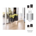 thumbnail image 6 of Decorative Flower Pots with Metal Stand for Home Decor - Modern Planters for Hallway, Entryway, and Living Room Decor - Indoor and Outdoor Pots for Plants Styling  Set of 2, 23", 19", Black & Gold, 6 of 13