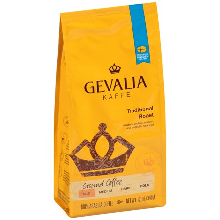 Gevalia Kaffe Traditional Mild Roast Ground Coffee, 12 OZ (340g)