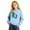 Light Blue, variant on Girls Oversized Hoodie and Sweatpants Set Long Sleeve Casual Loose Fit Activewear for School