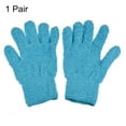 thumbnail image 3 of Uxcell Dusting Cleaning Gloves Microfiber Mittens, Blue 1 Pair, 3 of 5