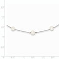 thumbnail image 2 of 14K White Gold White FW Cultured Pearl Necklace 16 Inch, 2 of 2