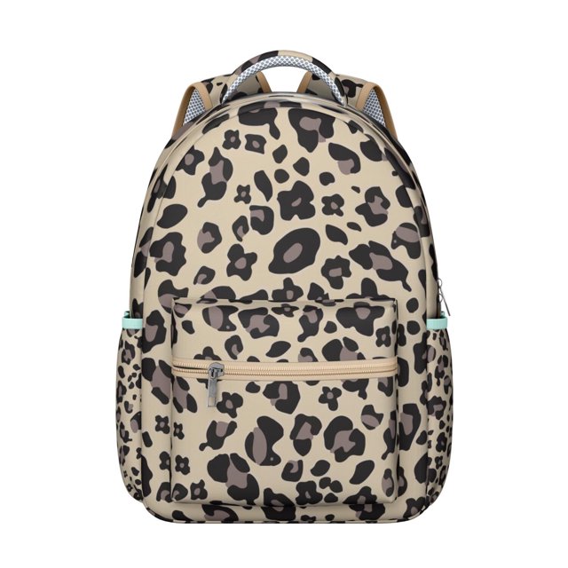 Modern Leopard Backpack Cheetah Spots Fashion Animal Print School Bag Unique Cute Backpack for Student and Student