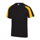 thumbnail image 1 of Just Cool - Camiseta deportiva transpirable tecnología Neoteric™ de manga corta para hombre - Running/Gym/Deporte/Futbol (Negro / Oro), 1 of 2