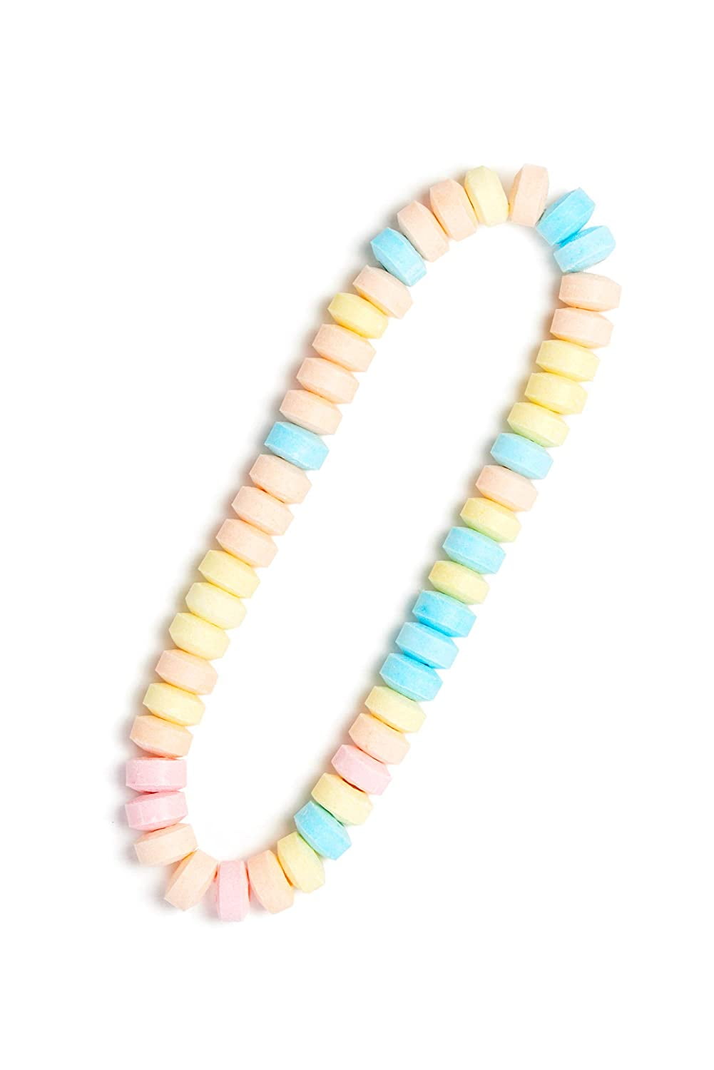 80 Candy Necklaces Individually Wrapped, Easter Candy, Nostalgic Pastel Candy Jewelry Perfect for Party Favors, Pinata Fillers and Goodie Bags, By 4YoreElves