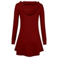 thumbnail image 5 of ShiShine Womens Zip Up Long Hoodie Jacket Lightweight Tunic Sweatshirt Open Front Cardigan, 5 of 5