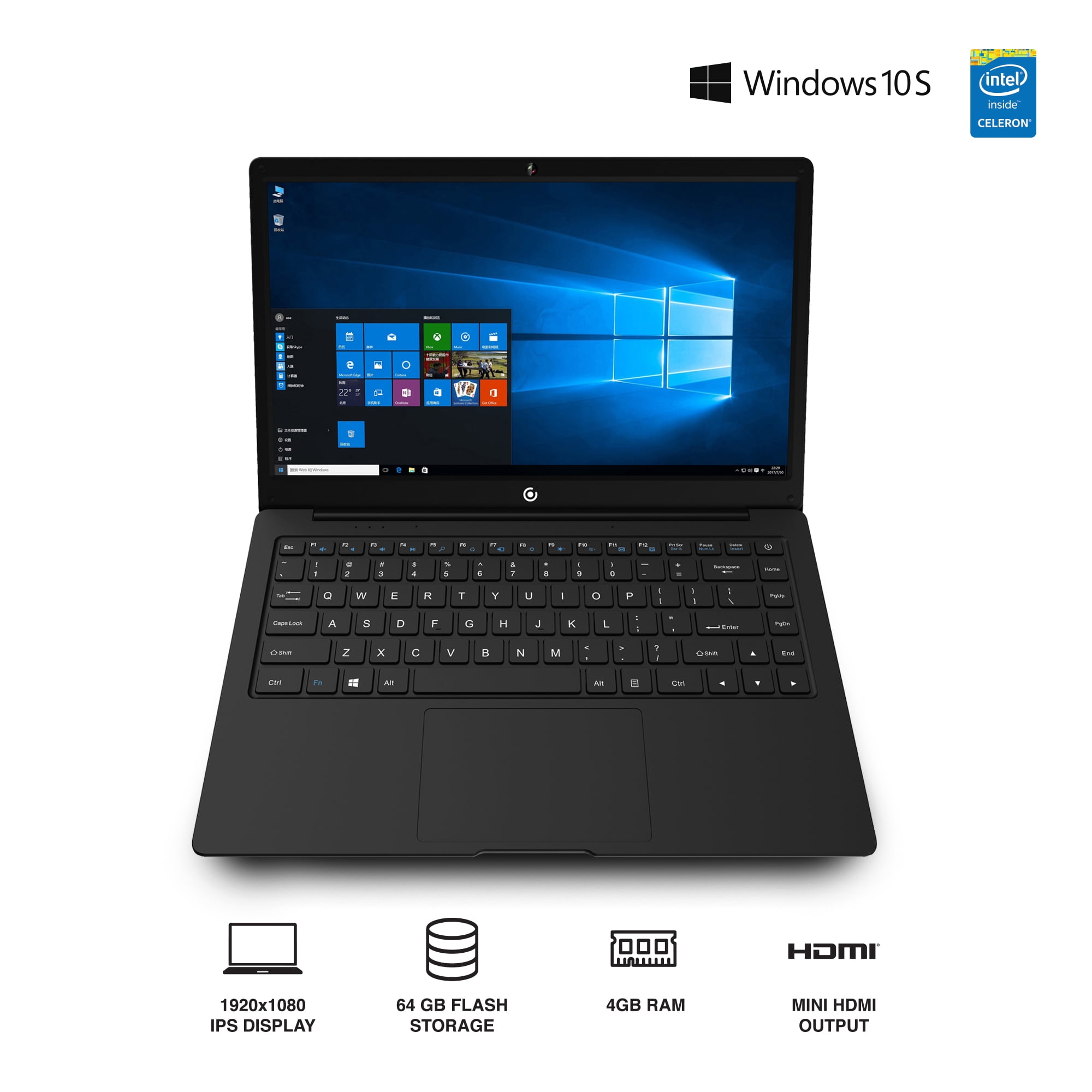 Core Innovations CLT136401 14" Laptop with Windows 10 S, Intel Celeron
