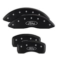 thumbnail image 2 of MGP 4 Caliper Covers Engraved Front & Rear Oval logo/Ford Black finish silver ch Fits select: 2010-2014 FORD MUSTANG, 2 of 6