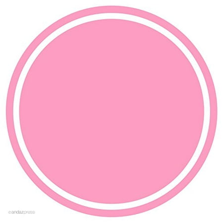 Bubblegum Pink Solid Color Circle Gift Labels, 40-Pack - Walmart.com