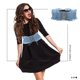 thumbnail image 2 of 1pc Stylish Elastic Bandage Girdle Macrame Denim Girdle Denim Waist Girdle, 2 of 4