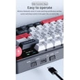 thumbnail image 6 of AJAZZ Ak820MAX the third mock examination mechanical keyboard wireless hot plug video game dedicated gateway structure 75 with TFT color screen purple white blue sea salt switch V2, 6 of 7