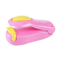 Portable Mini Heat Sealer Machine for Plastic Bags, Handheld Sealing Tool with Press Design, Battery Operated (Batteries Not Included), Compact Household Food Saver Pink