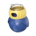 thumbnail image 3 of El juguete de dispensador de tratamiento para perros, enriquecimiento de la bola de de rompecabezas recargable para la dispensación de alimentos Amarillo azul, 3 of 10