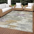 thumbnail image 3 of Addison Rugs Chantille Indoor/Outdoor Transitional Abstract Sage Machine Washable Rectangle Rug, 5' x 7'6", 3 of 8
