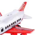 thumbnail image 3 of Avión de aleación con luces y sonido, con 6 coches de juguete, juego de aventura de bomberos con temática infantil, 3 of 5