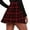 Red, variant on AVAIL Pleated Skirt for Women High Waist Plaid Tennis A-Line School Uniform Skirts