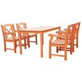 thumbnail image 2 of Vifah Malibu 5 Piece Patio Dining Set in Natural, 2 of 7