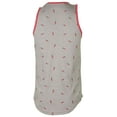 thumbnail image 3 of 9 Crowns Men's Marled Summer Print Tank Top (Medium, Grey/Chili Pepper), 3 of 3