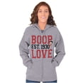 thumbnail image 3 of Vintage Cartoon Betty Boop Love 1930 Women Plus Size Zipper Hoodie Brisco Brands 2X, 3 of 5