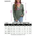 thumbnail image 5 of Fall Women's Crochet Cardigan Lightweight Kimono Long Sleeve Hollow Out Kint Outwear Sweater, 5 of 5