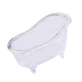 thumbnail image 5 of Mini Bathtub Soap Dish Holder Miniature Decorative Multifunctional Vintage Small Soap Tray for Tabletop Bathroom Shower Dresser , Clear, 5 of 10