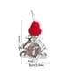 thumbnail image 3 of Adorno colgante navideño con lazo de lentejuelas | Decoración brillante para colgar en el coche | Adornos para el árbol de Navidad y fiestas | Adorno festivo rojo, verde y dorado, 3 of 6