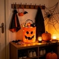 thumbnail image 5 of ShaoXinWan LED Light Up Halloween Candy Bucket Bag,Glowing Reusable Trick or Treat Tote Bag,Multipurpose Lighted Candy Pouch for Halloween Party Supplies and Favor Use, 5 of 6