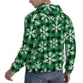 thumbnail image 3 of Bingfone Christmas Pattern At Buffalo Plaid Men'S Drawstring Hoodie Long Sleeve Pocket Sweatshirts-3x-Large, 3 of 9