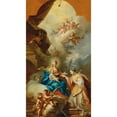 thumbnail image 2 of Johann Georg Grasmair 10x14 Black Ornate Wood Framed Double Matted Museum Art Print Titled: The Mystical Marriage of Saint Catherine, 2 of 5