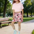 thumbnail image 2 of CPNG Girls Skorts High Waist Athletic Skirts with Shorts Little Girl Casual Heart Print High Waisted Stretchy Sporty Skorts, 2 of 7