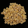 thumbnail image 2 of Hollow Spacer Beads Gold Round 8mm 200 Pieces For Jewelry Making Bag, 2 of 8