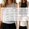 thumbnail image 3 of IFNWSV Womens Plus Size Tank Tops Crew Neck Ribbed Sleeveless Mesh Panel Solid Sheer Layering Top White L, 3 of 7