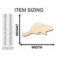 thumbnail image 2 of Unfinished Wood Beaver Silhouette - Craft- up to 46" DIY 30" / 1/2", 2 of 3